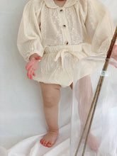 Load image into Gallery viewer, Pearl set blouse and bloomers
